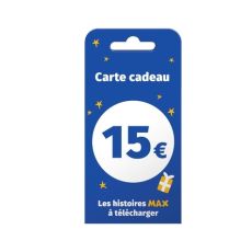 MAX - CARTE CADEAU 15 EUROS - LA BOITE A HISTOIRES DE L'ECOLE DES LOISIRS - COLLECTIF