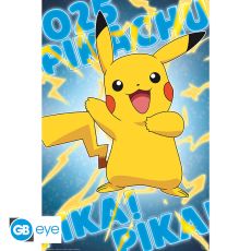 Pokémon - Poster maxi 91.5x61cm "Pikachu effet métal" - Collectif