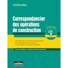 Correspondancier des opérations de construction. Avec 1 CD-ROM - Couffignal Daniel - Béraud-Guénard Stéphanie