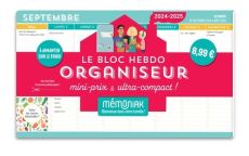 Le Bloc hebdo organiseur mini-prix & ultra-compact. Edition 2024-2025 - NESK