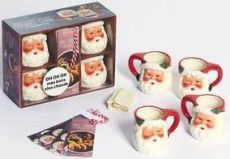 Coffret Les bocks à vins chauds, édition spéciale Santa. Avec 4 mugs, 10 sachets en tissu et 10 fich - KNUDSEN LENE