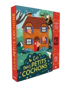 Les trois petits cochons. Avec un projecteur avec 9 illustrations à regarder au plafond - Enright Amanda