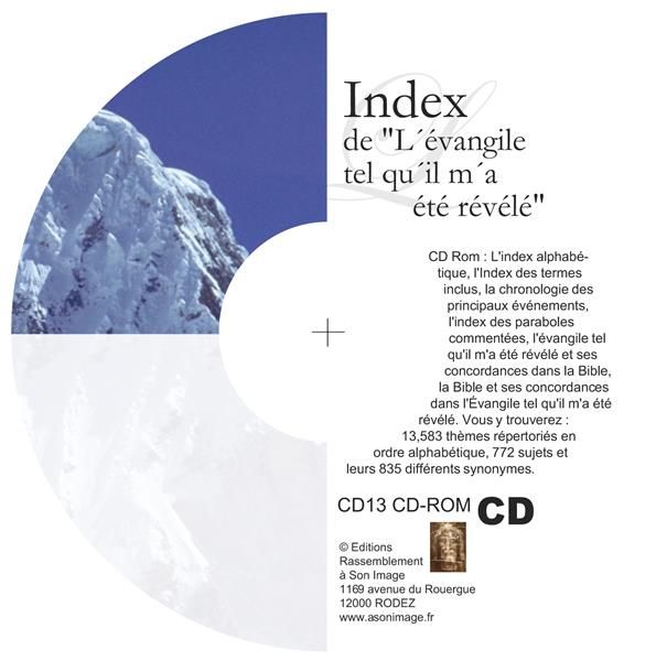 Emprunter INDEX DE L´ÉVANGILE TEL QU´IL M´A ÉTÉ RÉVÉLÉ - LIVRE AUDIO livre