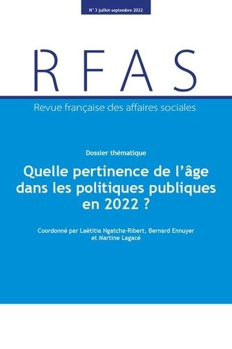 Emprunter Quelle pertinence de l'âge dans les politiques publiques en 2022 ? livre