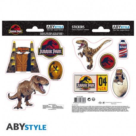 Emprunter Jurassic Park - Stickers 16x11cm 2 planches - Dinosaures livre