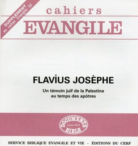 Emprunter Supplément aux Cahiers Evangile N° 36 : Flavius Josèphe.. Un témoin juif de la Palestine au temps d livre