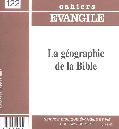 Emprunter Cahiers Evangile N° 122 : La géographie de la Bible livre