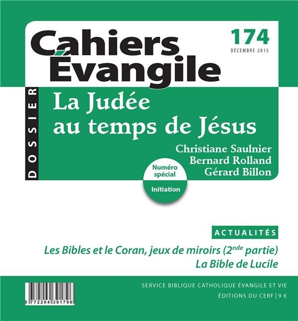 Emprunter Cahiers Evangile N° 174, décembre 2015 : La Judée au temps de Jésus livre