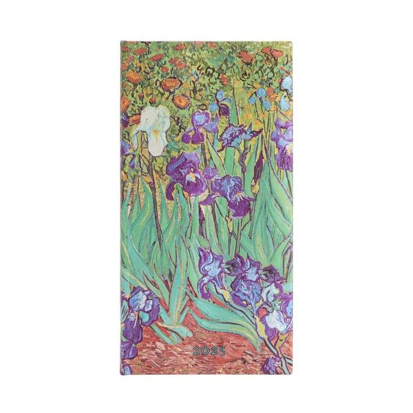 Emprunter Agenda 12 mois 2025 Horizontal Slim - Iris de Van Gogh livre