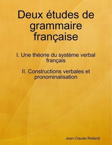 Emprunter Deux études de grammaire française livre