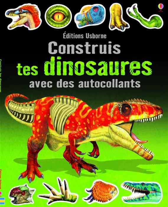 Emprunter Construis tes dinosaures avec des autocollants livre