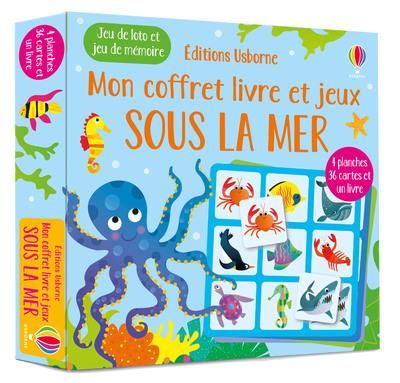 Emprunter Sous la mer. Jeu de loto et de mémoire - 4 planches, 36 cartes et un livre livre