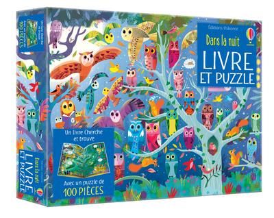 Emprunter Dans la nuit. Un livre cherche et trouve et 1 puzzle de 100 picèes livre