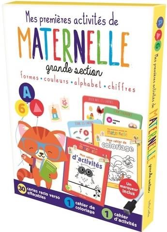 Emprunter Mes premières activités de maternelle grande section. Avec 30 cartes recto verso effaçables, 1 cahie livre