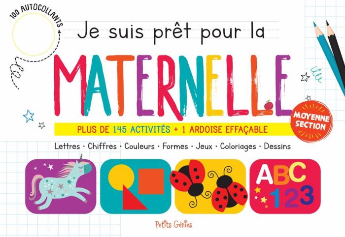 Emprunter Je suis prêt pour la maternelle Moyenne section. Plus de 145 activités et 1 ardoise effaçable livre