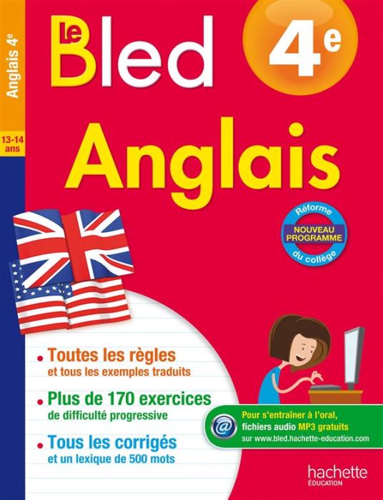 Emprunter Anglais 4e Le Bled. Edition 2016 livre