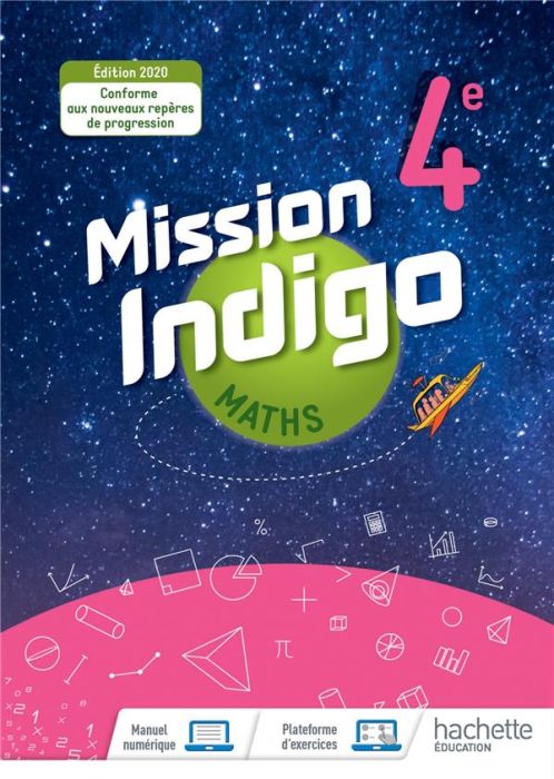 Emprunter Maths 4e Cycle 4 Mission Indigo. Edition 2020 livre