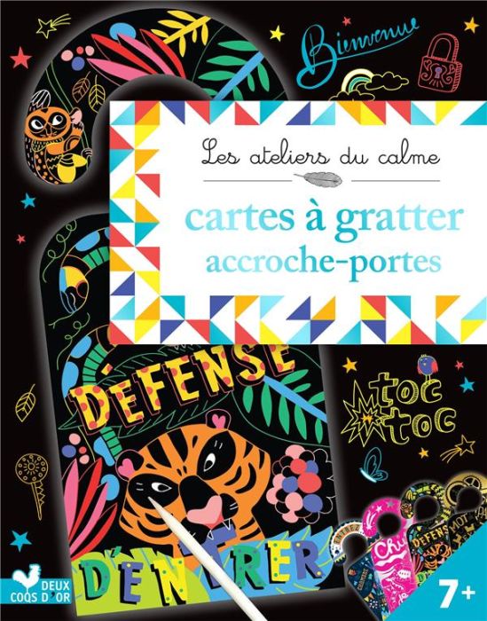 Emprunter Cartes à gratter accroche-portes. Avec 10 accroche-portes à gratter, des pas à pas et 1 stylet livre