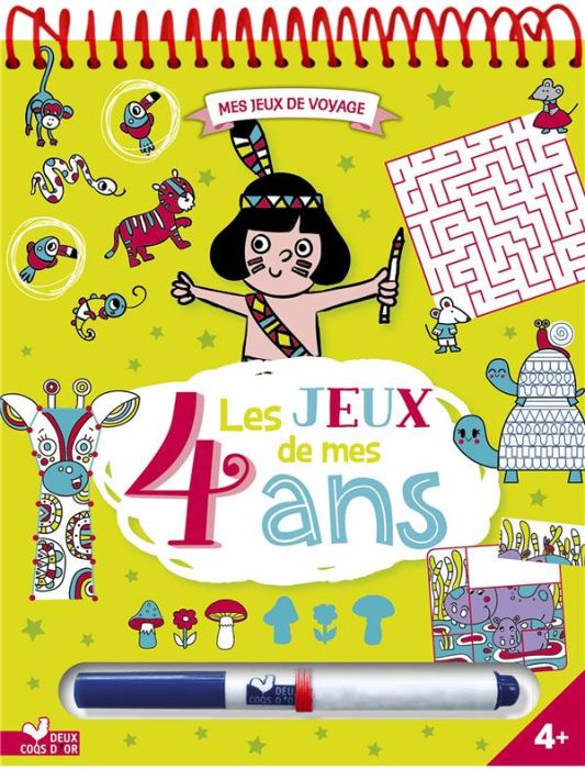 Emprunter Les jeux de mes 4 ans. Avec 1 feutre effaçable livre