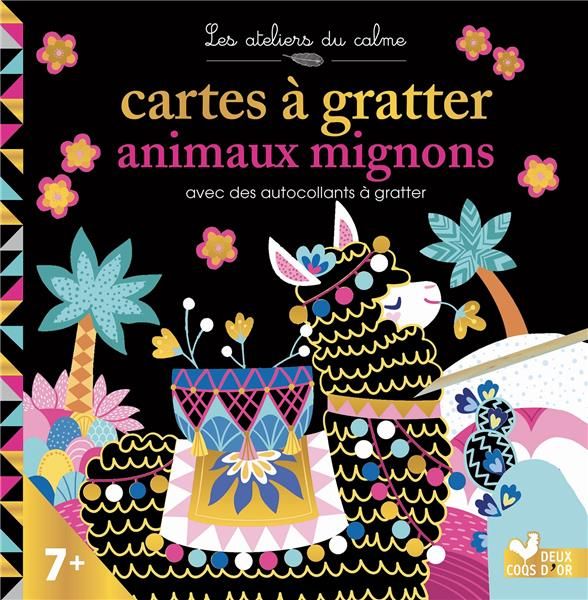 Emprunter Cartes à gratter animaux mignons. 10 cartes à gratter, 4 planches de stickers dont 2 à gratter et 1 livre