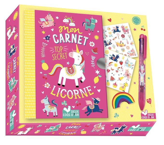 Emprunter Mon carnet top secret licorne. Coffret avec accessoires livre