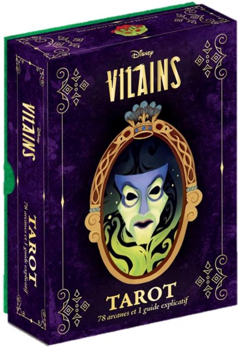 Emprunter Tarot Disney Vilains. Coffret avec 78 arcanes et 1 guide explicatif livre