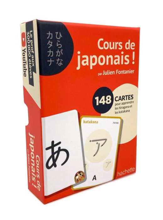 Emprunter Cours de japonais ! 148 cartes pour apprendre les hiragana et katakana livre