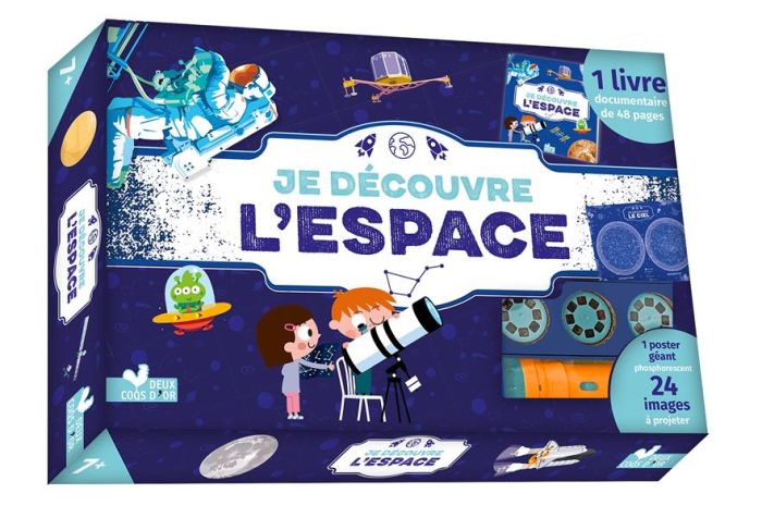 Emprunter Je découvre l'espace. Coffret avec 1 lampe, 1 poster phosphorescent du ciel, 3 rondelles et 1 livre livre