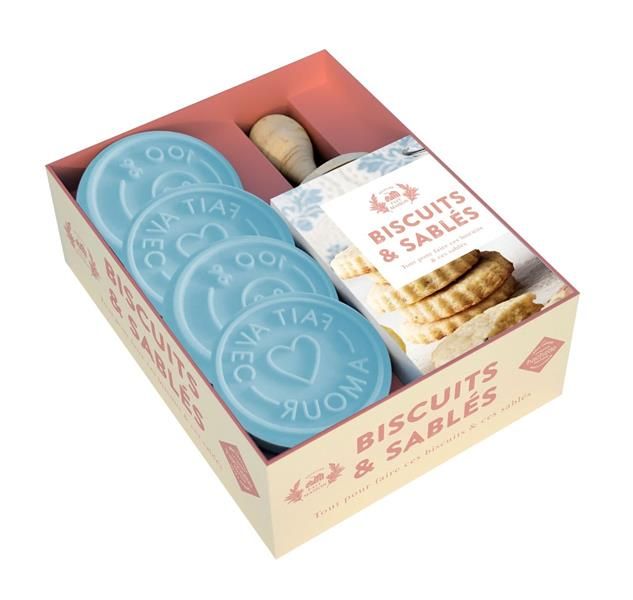 Emprunter Coffret Biscuits & Sablés. Tout pour faire des biscuits & sablés. Avec 1 livre de recettes, 1 tampon livre