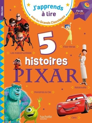 Emprunter 5 histoires Pixar. Fin de CP-CE1 livre