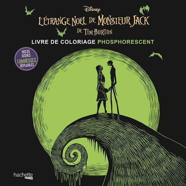 Emprunter L'Etrange Noël de Monsieur Jack de Tim Burton. Livre de coloriage phosphorescent livre