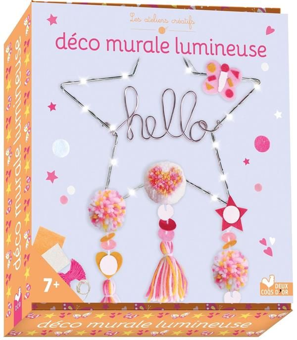 Emprunter Déco murale lumineuse. Avec 1 support étoile, du fil d'aluminium, 1 guirlande lumineuse, 1 coupon pa livre