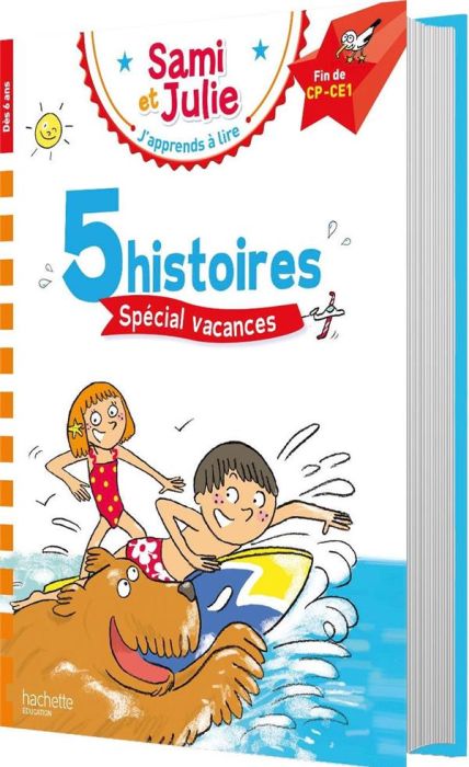 Emprunter J'apprends à lire Sami et Julie Fin CP-CE1. 5 histoires spécial vacances livre