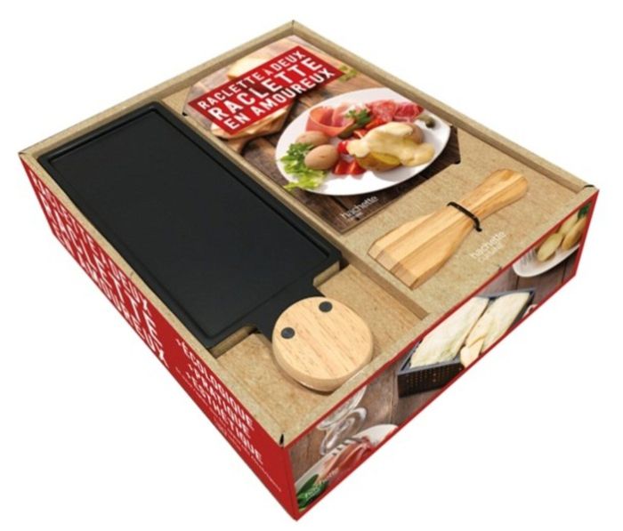 Emprunter Raclette à deux, raclette en amoureux. Coffret avec 1 appareil à réclette à la bougie pour 2 personn livre