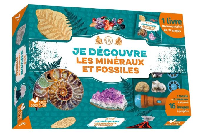 Emprunter Je découvre les minéraux et fossiles. Avec 1 livre documentaire, 1 fossile et 2 minéraux à découvrir livre