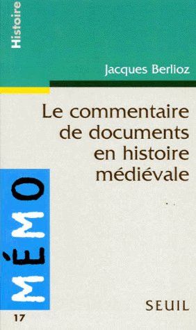 Emprunter Le commentaire de documents en histoire médiévale livre