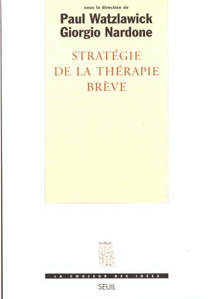 Emprunter Stratégie de la thérapie brève livre