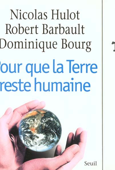 Emprunter Pour que la terre reste humaine livre