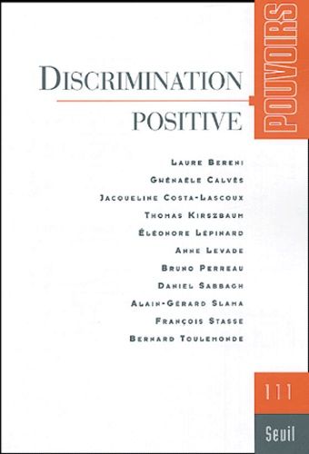 Emprunter Pouvoirs N° 111 : Discrimination positive livre