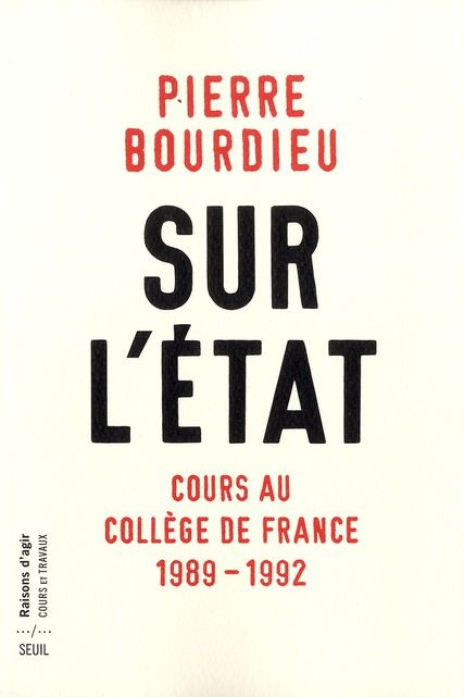 Emprunter Sur l'Etat. Cours au Collège de France (1989-1992) livre