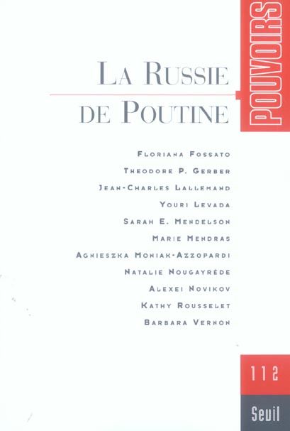 Emprunter Pouvoirs N° 112 : la Russie de Poutine livre