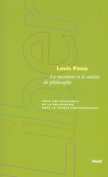 Emprunter La vocation et le métier de philosophe. Pour une sociologie de la philosophie dans la France contemp livre