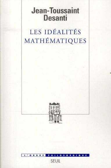 Emprunter Les idéalités mathématiques. Recherches épistémologiques sur le développement de la théorie des fonc livre