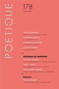 Emprunter Poétique N° 178/2015-2 : Poétiques du quotidien livre