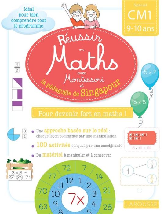 Emprunter Réussir en maths avec Montessori et la pédagogie de Singapour CM1 livre