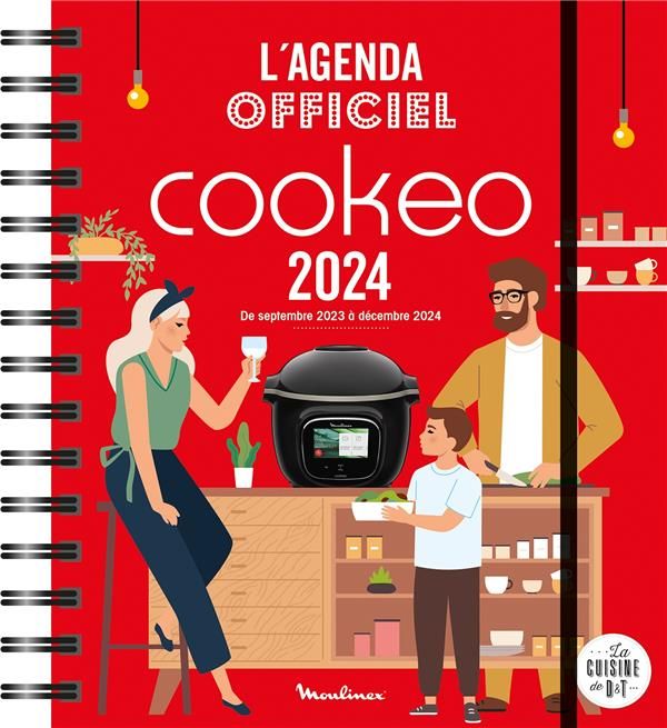 Emprunter L'agenda officiel Cookeo. De septembre 2023 à décembre 2024, avec 1 crayon et des post-it, Edition 2 livre