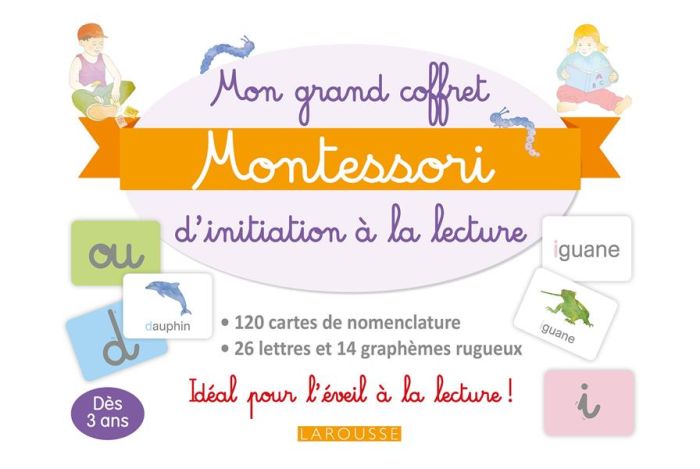 Emprunter Mon grand coffret Montessori d'initiation à la lecture. Avec 120 cartes de nomenclature, 26 lettres livre