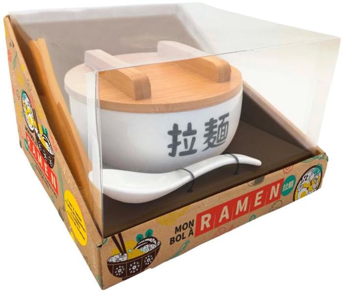 Emprunter Mon bol à ramen. Avec 1 bol à ramen, 1 paire de baguettes, 1 cuillère, et 1 livre de recettes livre