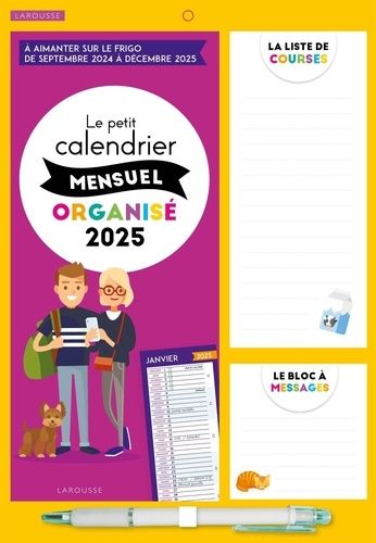 Emprunter Le petit calendrier mensuel organisé. Avec 1 calendrier mois par mois, 1 bloc-note et 1 bloc mémo, E livre