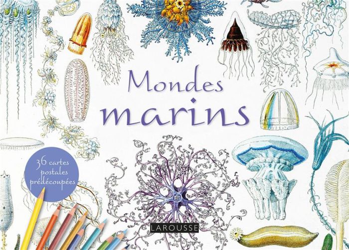 Emprunter Mondes marins. Cartes postales à colorier livre